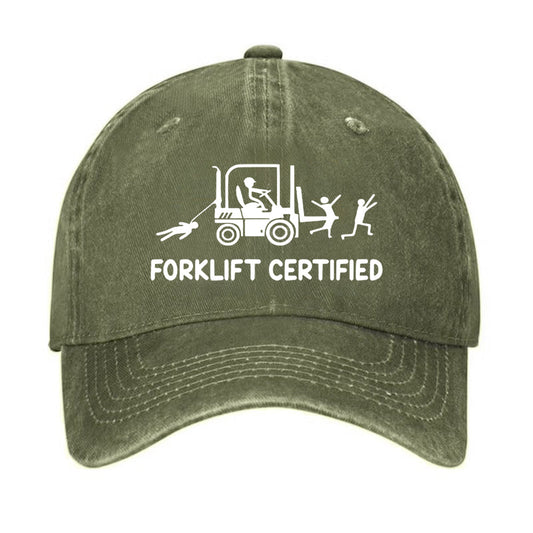 Forklift Certified Funny Hat